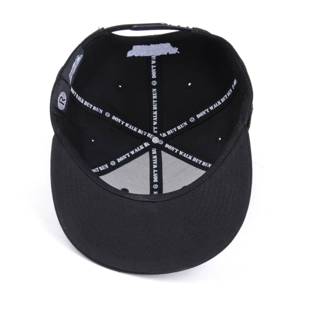 Black Snapback Cap with 3D Embroidered &quotNice
