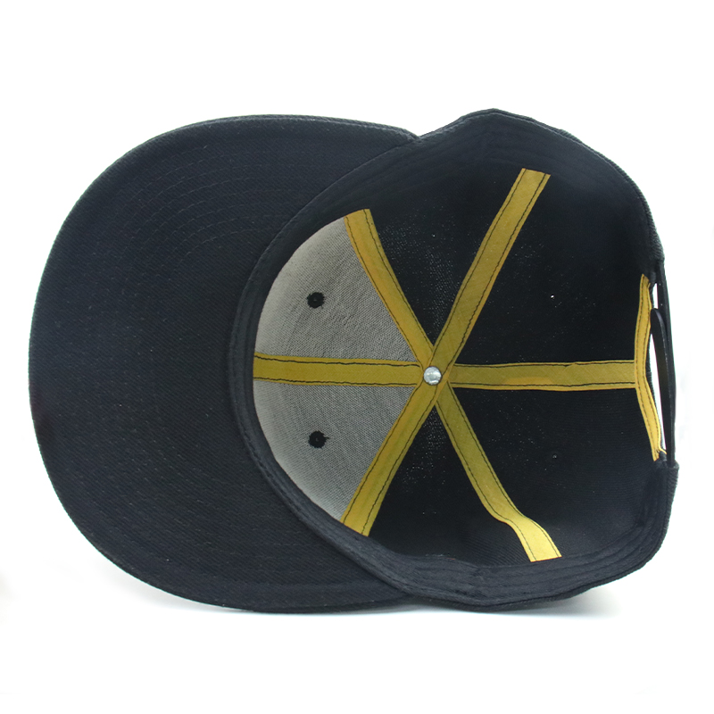 MANTO Letter 3D Embroidered Flat Brim Snapback Cap