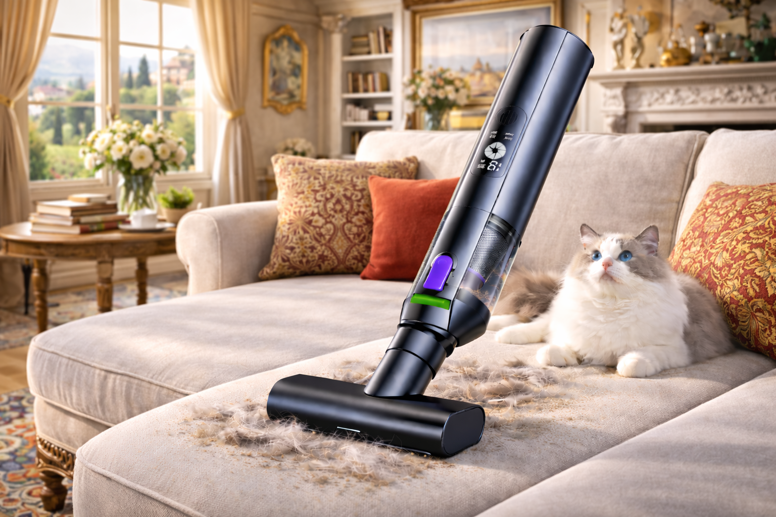 Classic Interior Cordless Vacuum – For Pet Hair & Elegant Sofas