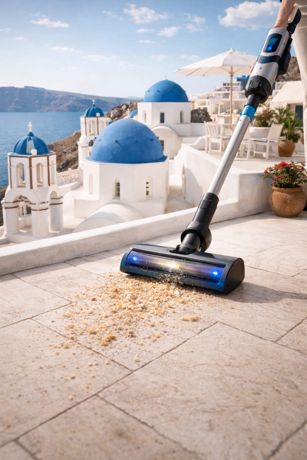 LED Cordless Vacuum Cleaner for Oriental Rugs and Textured Floors