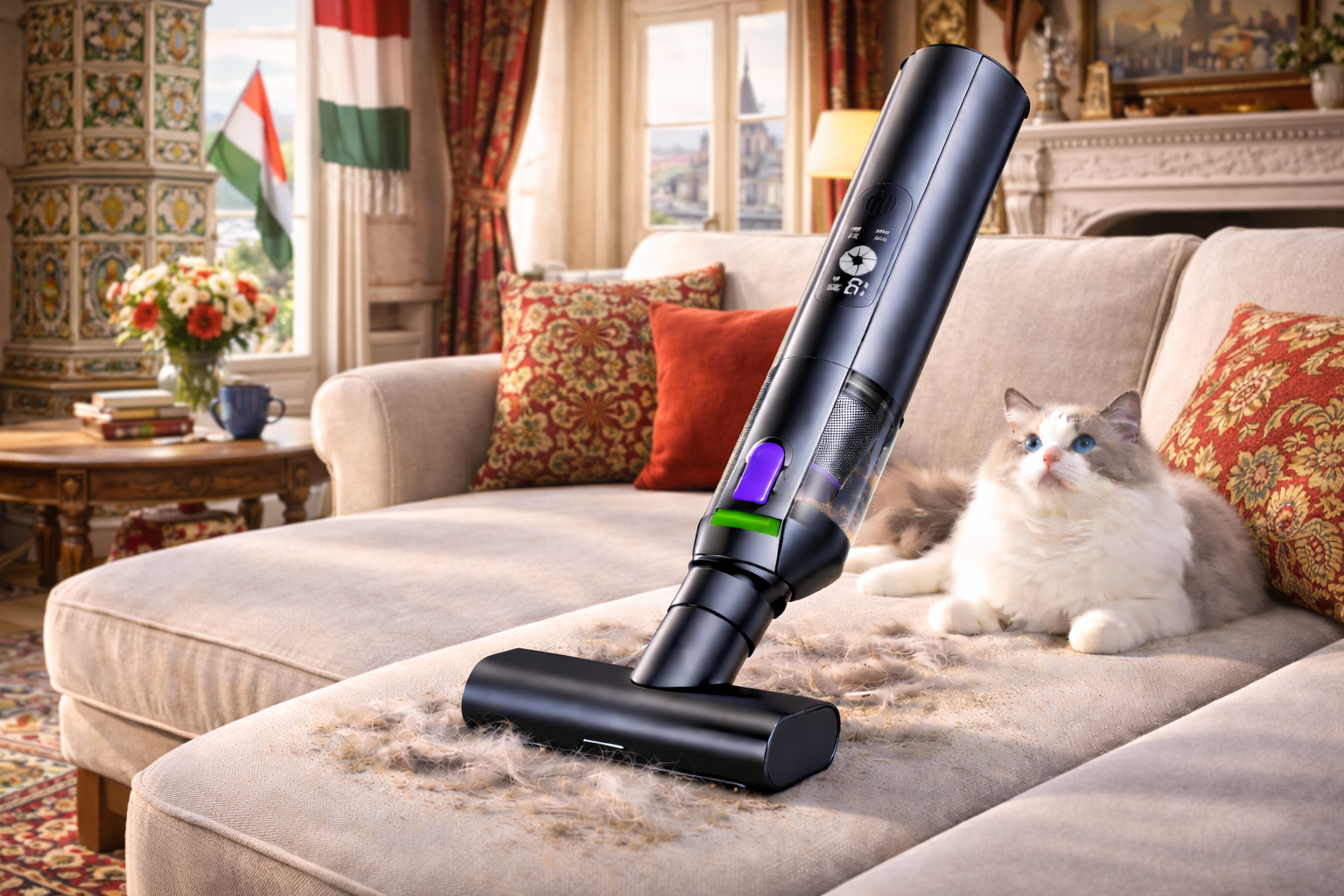 Heritage Flag Edition Cordless Pet Vacuum – Sofa Hair Remover