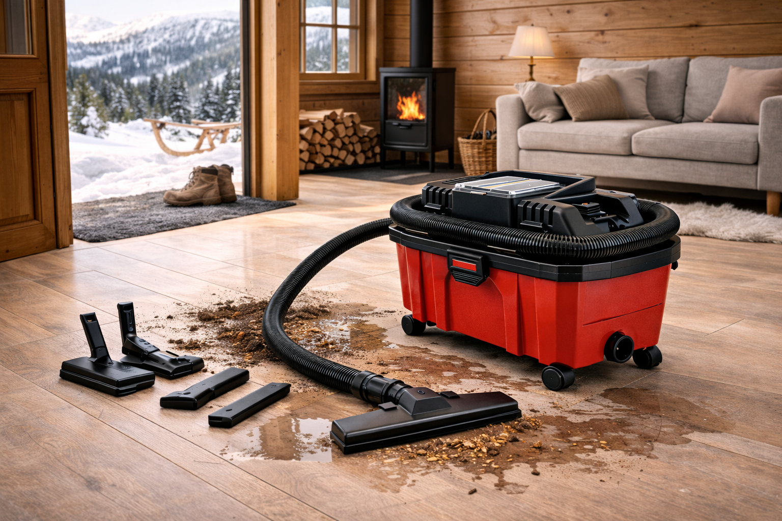 Wet Dry Vacuum Cleaner for Mudroom & Cabin Use | Winter-Ready Cleaning Solution