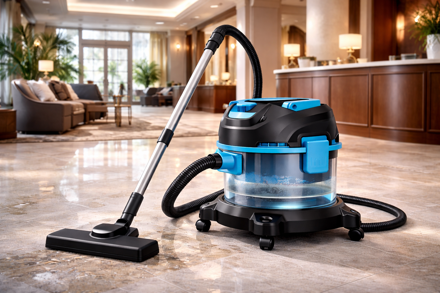 Multi-Surface Wet and Dry Vacuum Cleaner with Water Filtration System