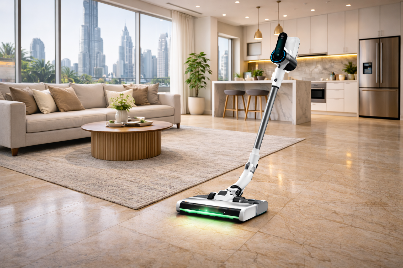 Premium Cordless Vacuum Cleaner with LED Light and Smart Suction System