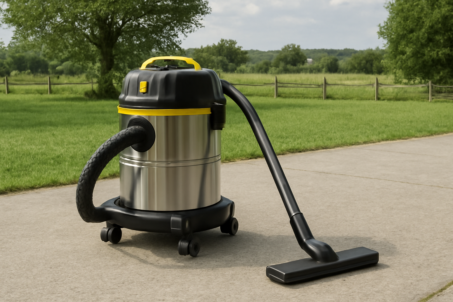 Outdoor-Ready Wet/Dry Vacuum Cleaner for Yard and Garage