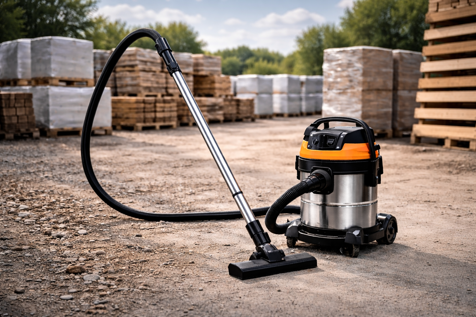 Outdoor Heavy-Duty Canister Vacuum