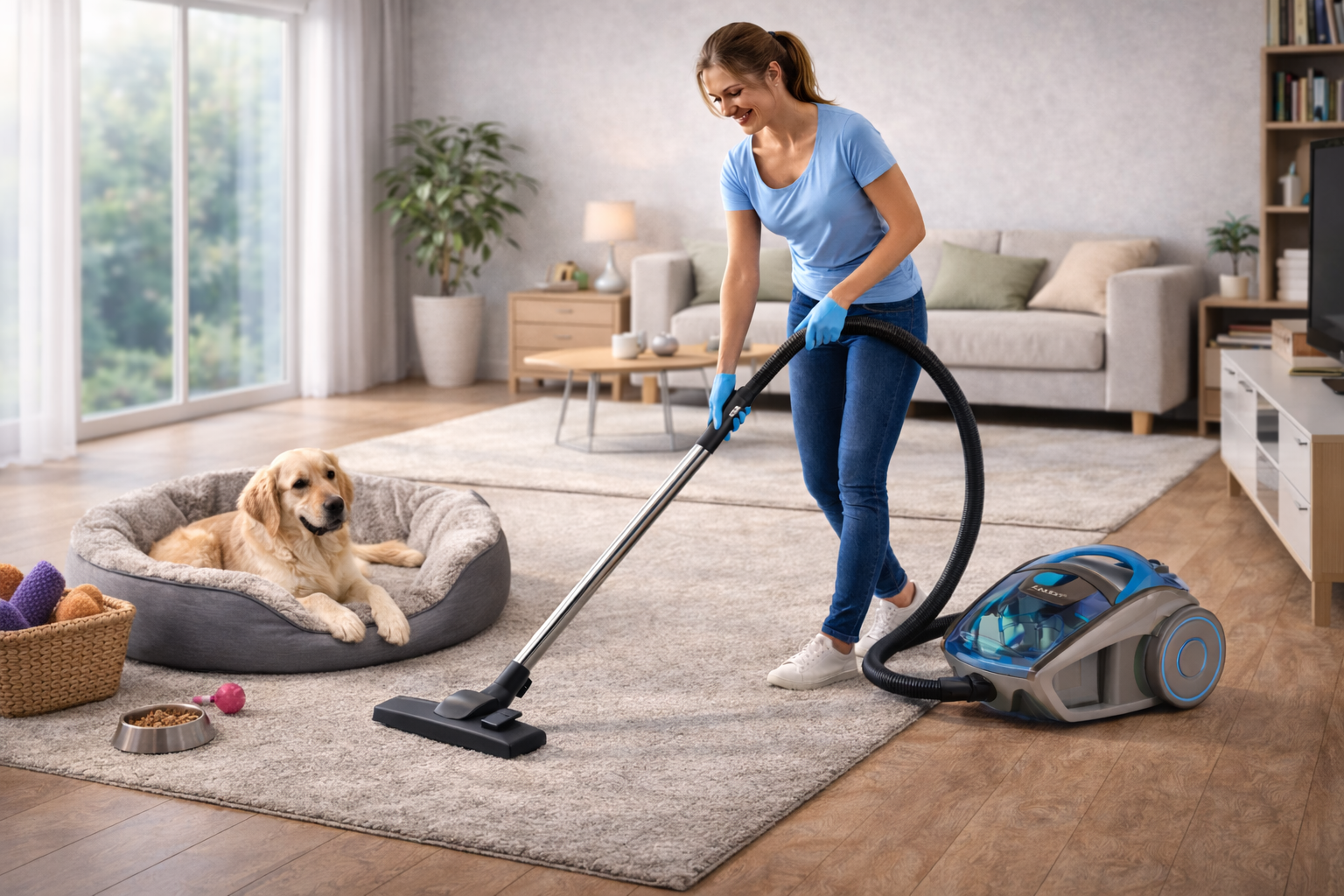 Pet-Friendly HEPA Vacuum Cleaner – Quiet Suction for Pet Hair and Dander