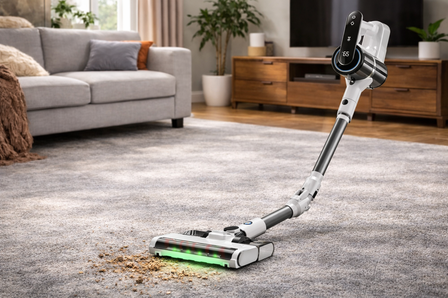 LX-HVC-SH160Z Smart Display Vacuum Cleaner – Carpet-Optimized Suction with Digital Control