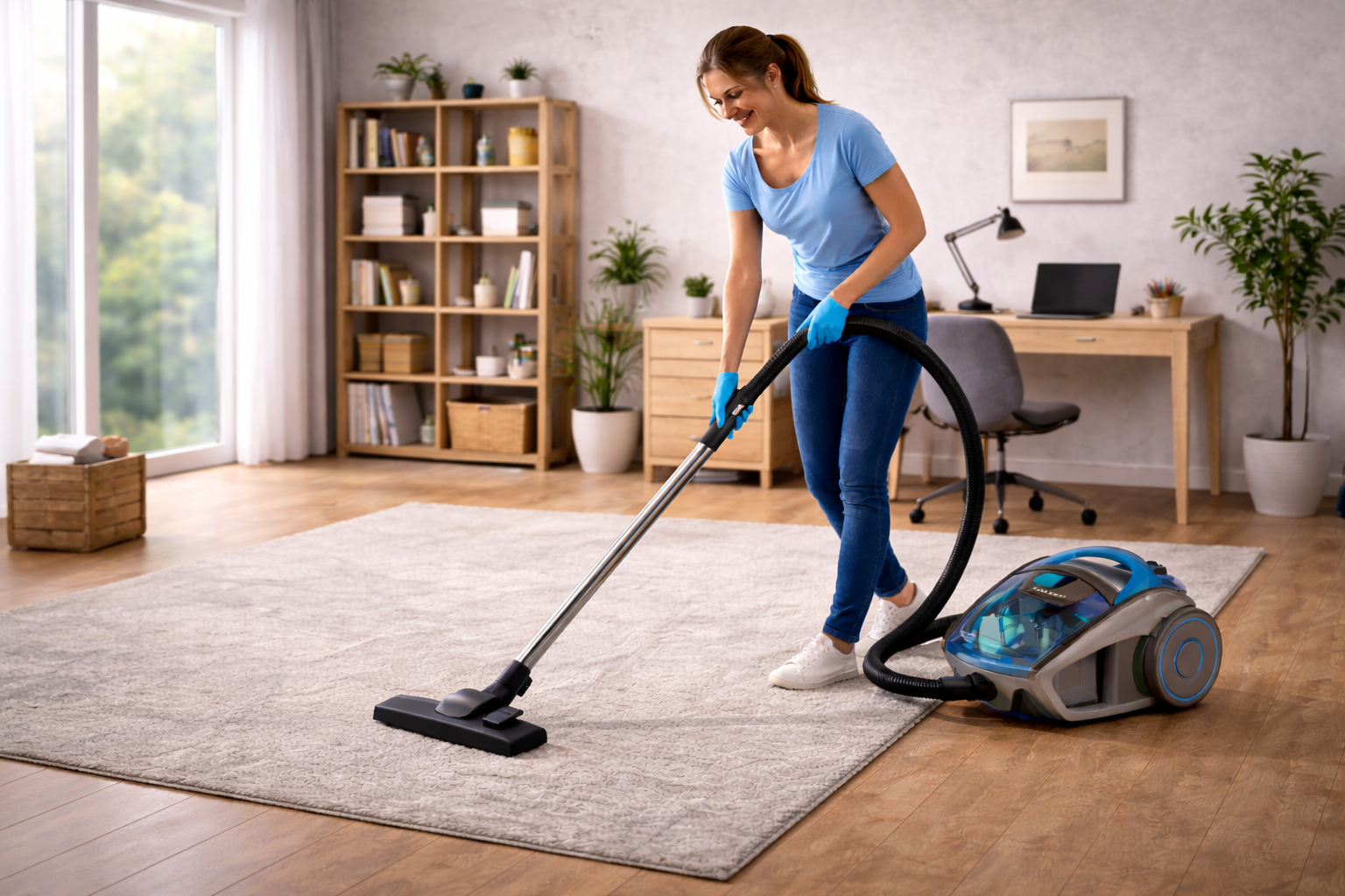 Quiet Home Office Vacuum Cleaner – HEPA Filter for Dust-Free Workspaces