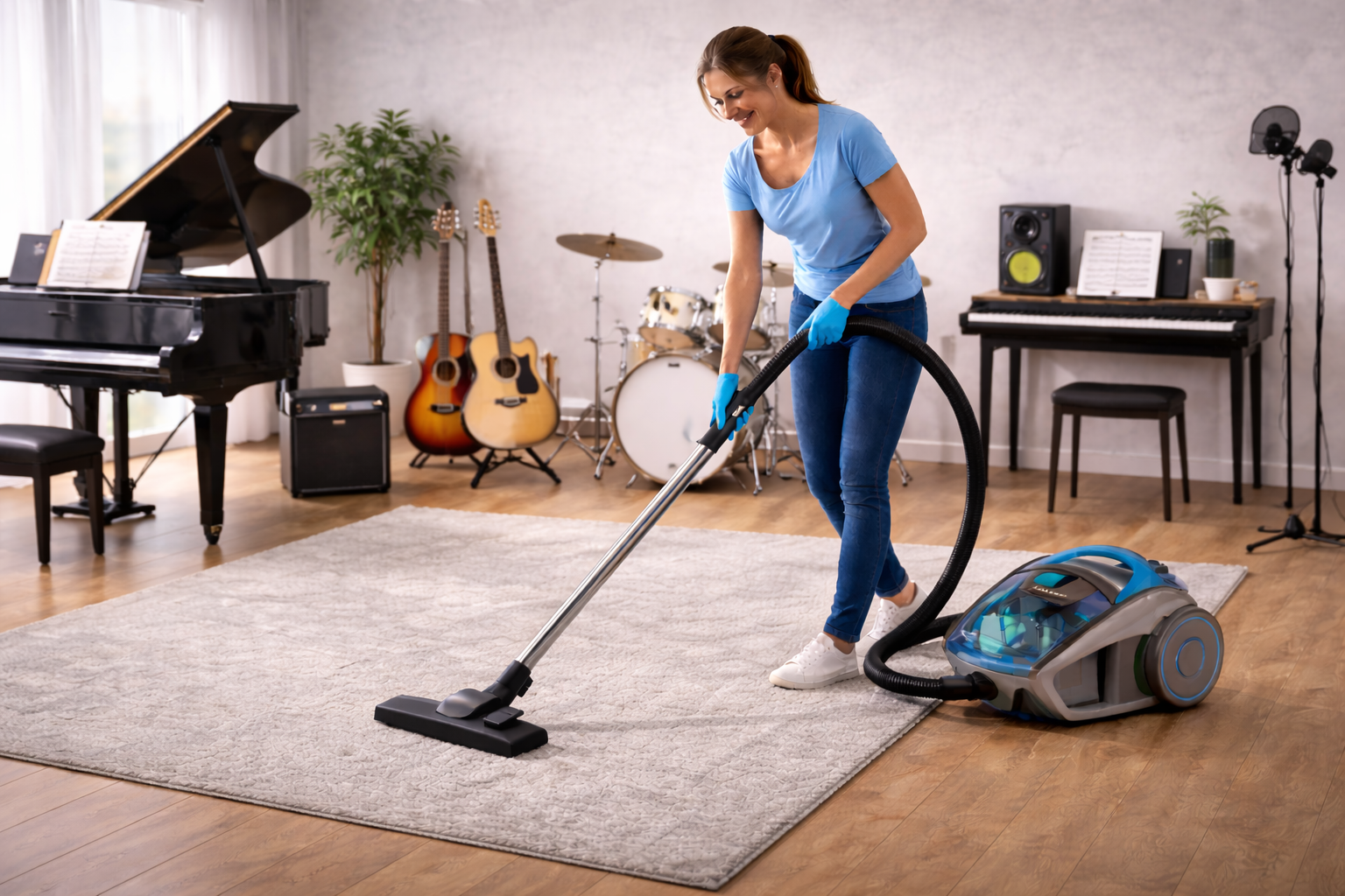 Studio HEPA Vacuum Cleaner – Ultra-Quiet Cleaning for Music Rooms