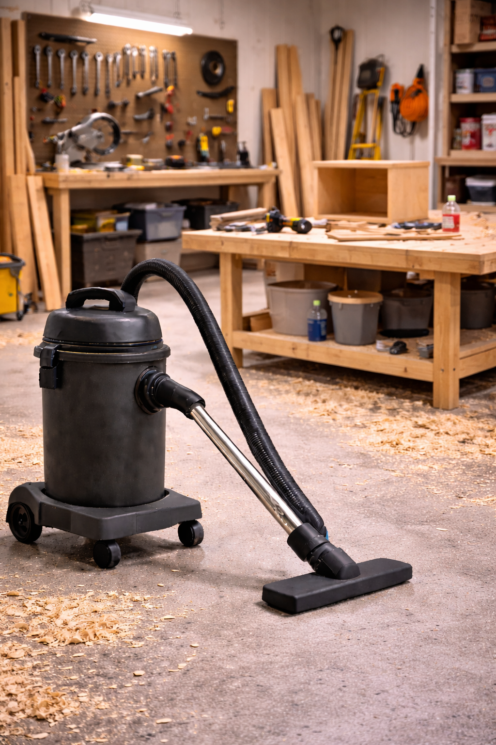 Industrial Shop Vacuum Cleaner – Powerful Cleaning for Woodworking Shops