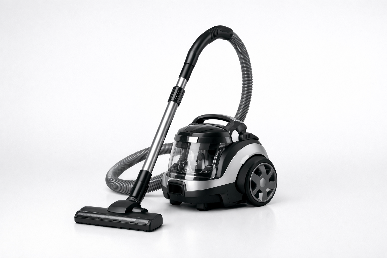 Bagless Canister Vacuum Cleaner with HEPA Filtration and Multi-Surface Cleaning System
