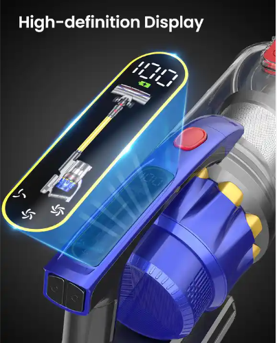 LX-HVC-550W Cordless Stick Vacuum Cleaner with 45000Pa Suction Power, LED Display, and Multi-Functional Attachments