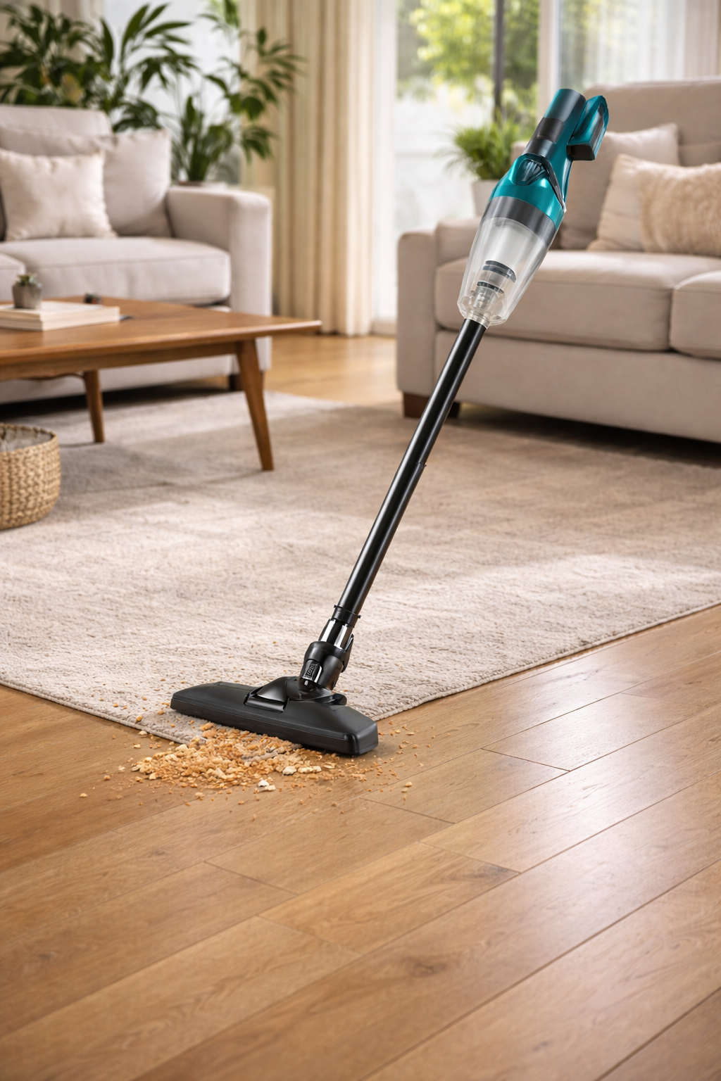 Lightweight Cordless Stick Vacuum Cleaner for Hard Floors & Carpets