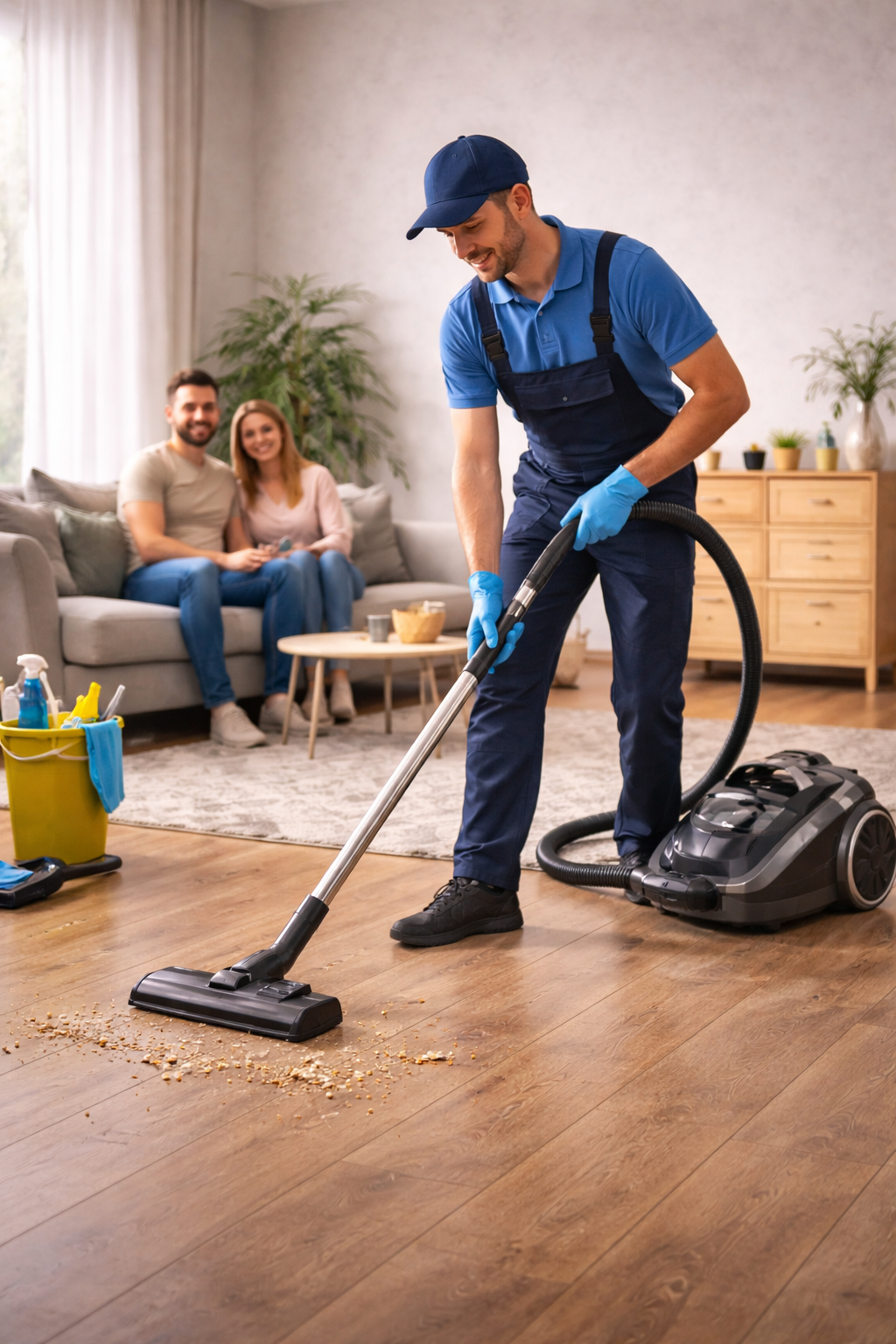 Powerful Canister Vacuum Cleaner with HEPA Filter for Home and Office