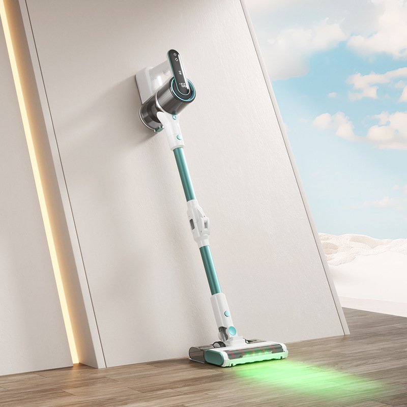 Wall-Mounted Cordless Stick Vacuum Cleaner with LED Display and Smart Suction Control