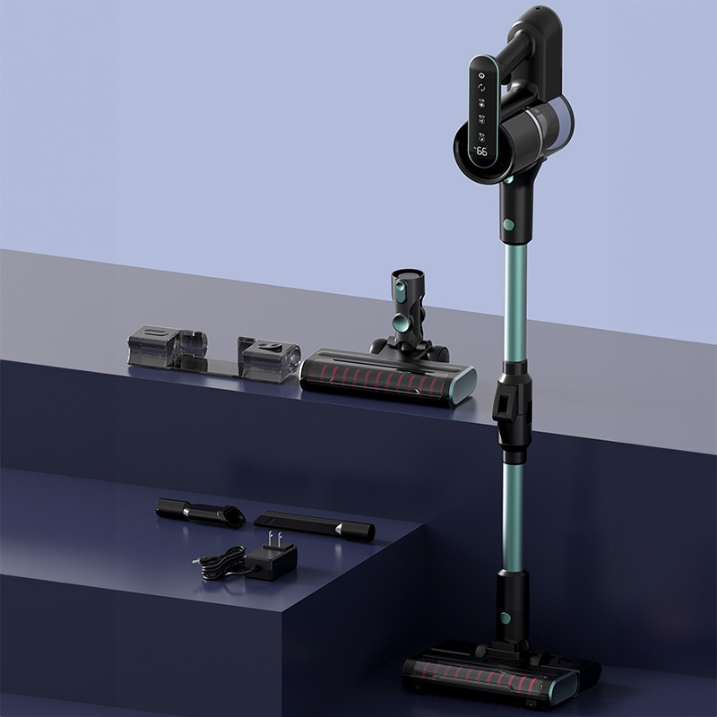 Wall-Mounted Cordless Stick Vacuum Cleaner with LED Display and Smart Suction Control