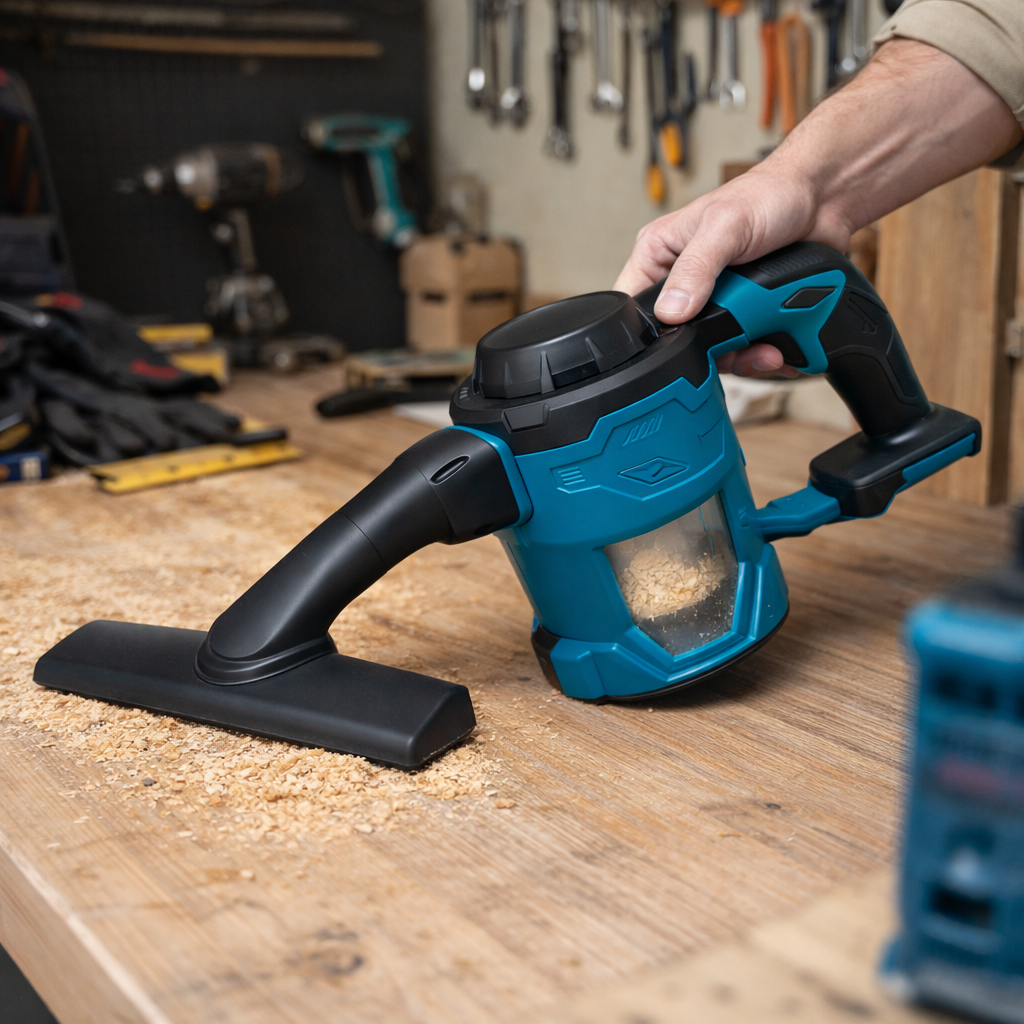 Cordless Handheld Workshop Vacuum Cleaner – Compact Dust & Debris Collector
