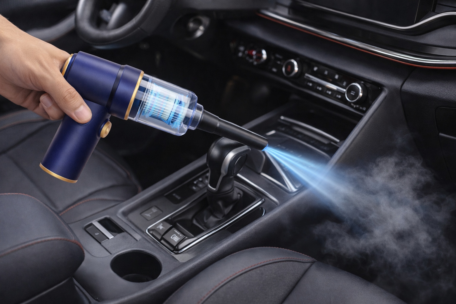 Cordless Car Air Duster & Portable Vacuum Cleaner for Interior Detailing