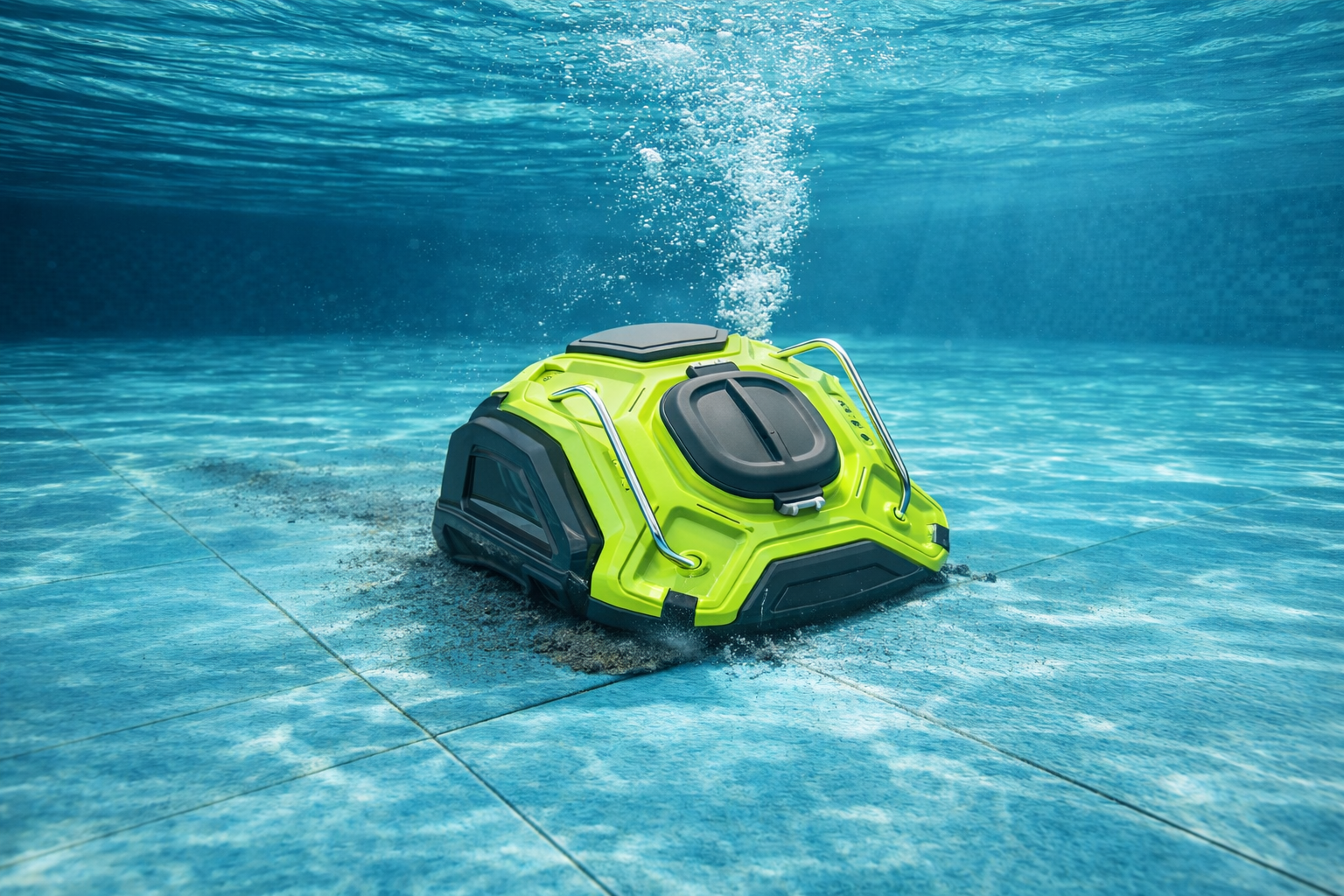 Autonomous Underwater Pool Vacuum Robot for Floor & Wall Cleaning