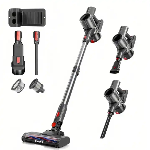 LX-HVC-Versatile 280W Cordless Stick Vacuum Cleaner with 20KPa Suction Power, Wall Mount & Multi-Attachments