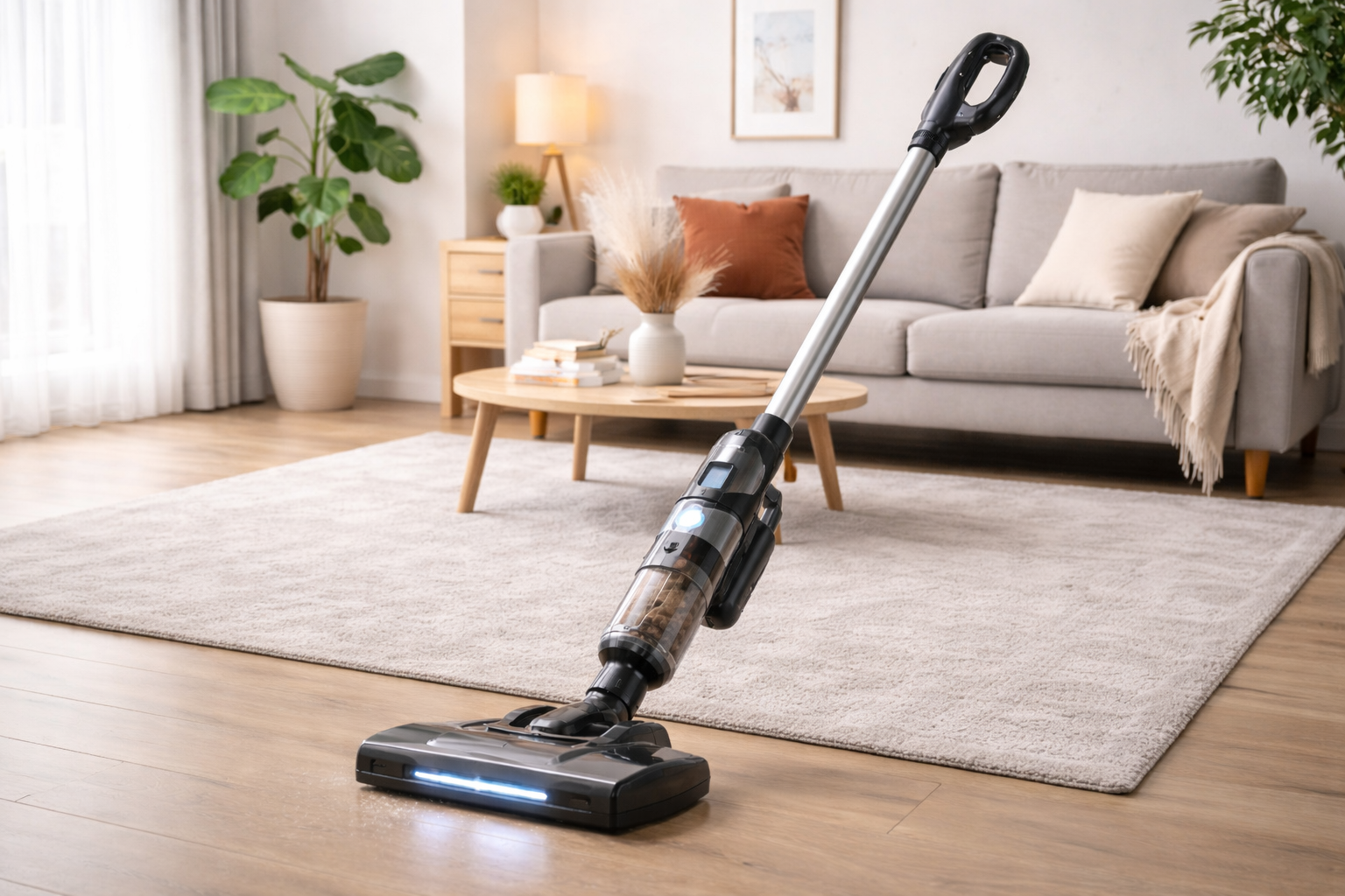 Cordless Vacuum for Oriental Rugs & Carpets – Silent, Powerful & LED Equipped