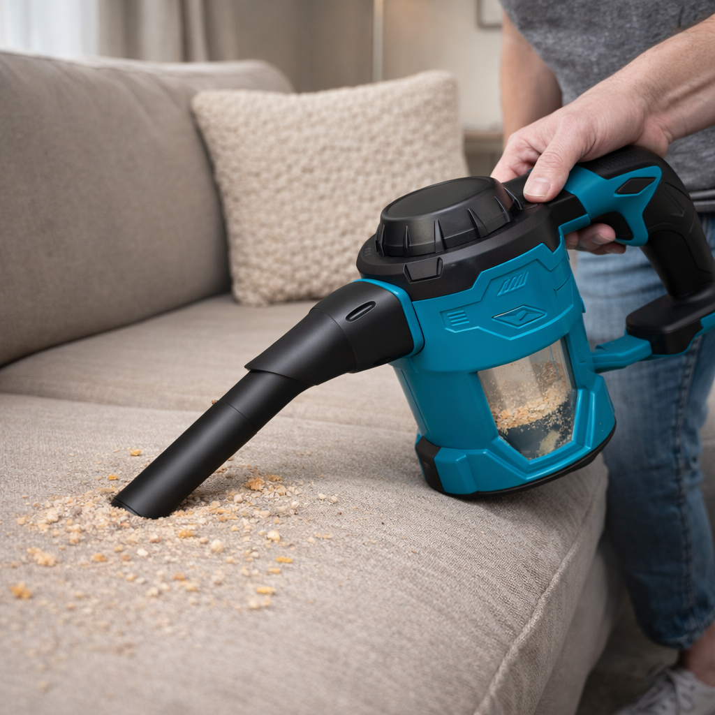 Cordless Upholstery Vacuum Cleaner – Lightweight Handheld Home Sofa Cleaner