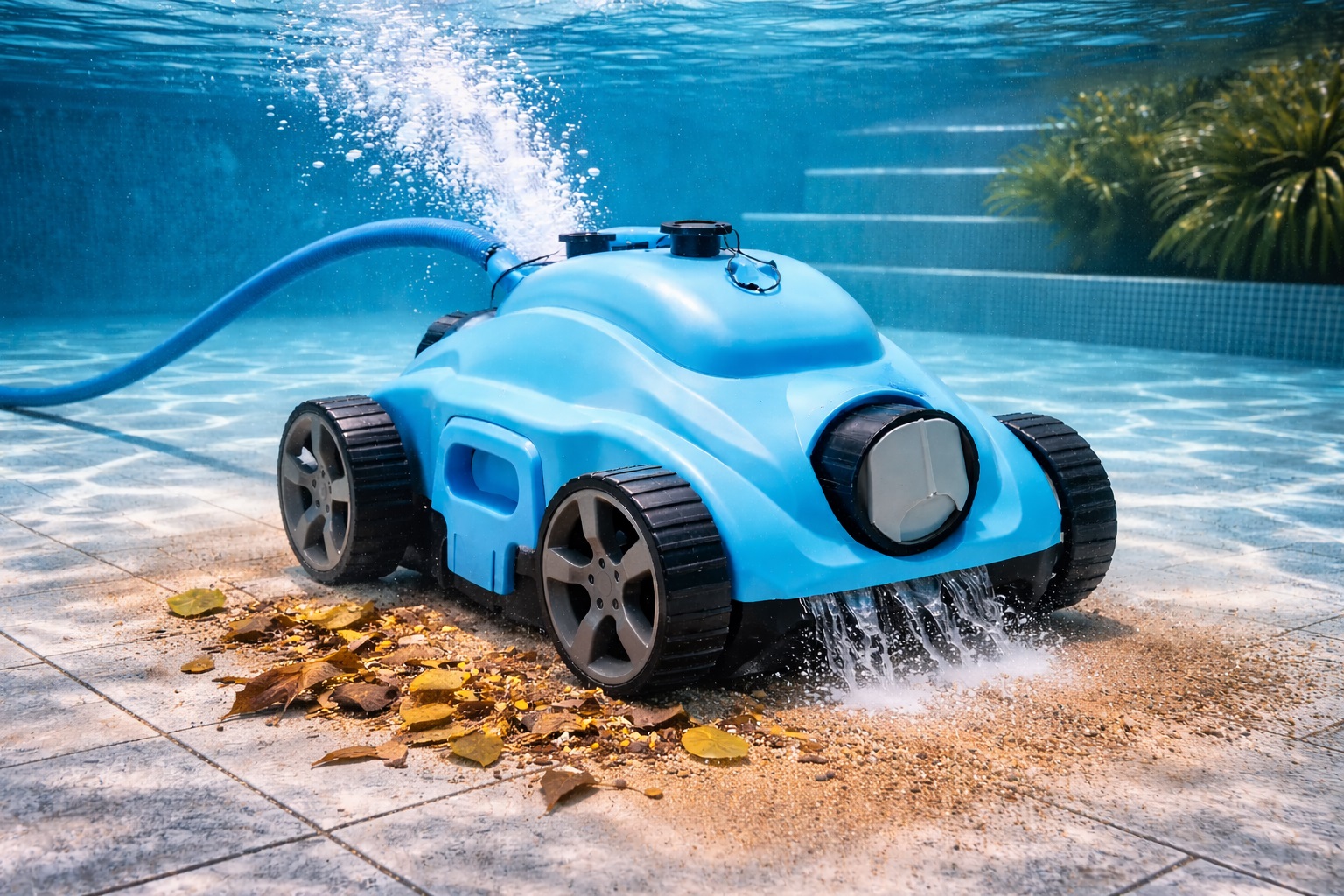 Submersible Pool Vacuum Cleaner for In-Ground Debris Removal