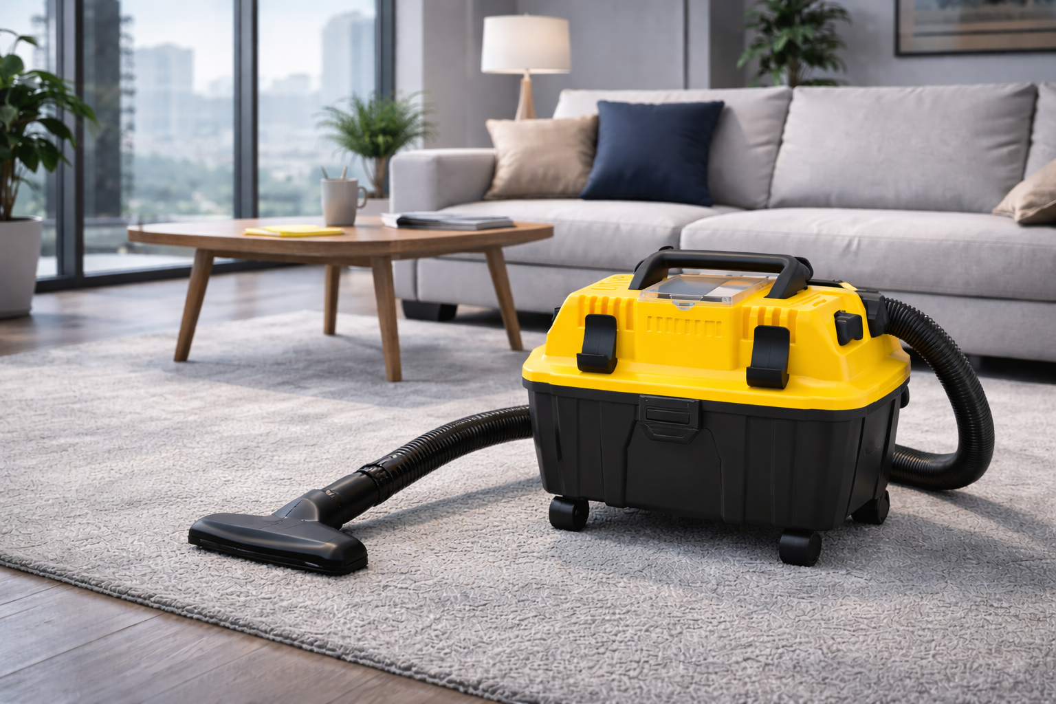 Compact Home Wet Dry Vacuum – Lightweight Utility Carpet Cleaner with Blower Function