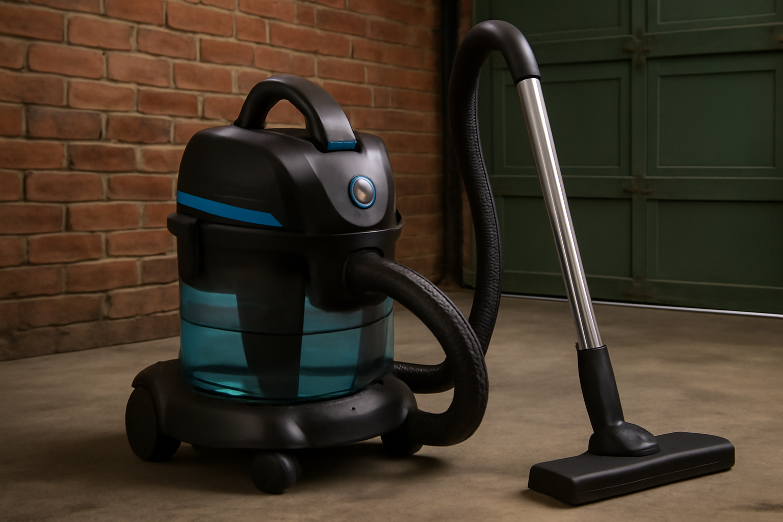 Heavy-Duty Garage & Workshop Canister Vacuum Cleaner – Large Tank with HEPA and Water Filtration