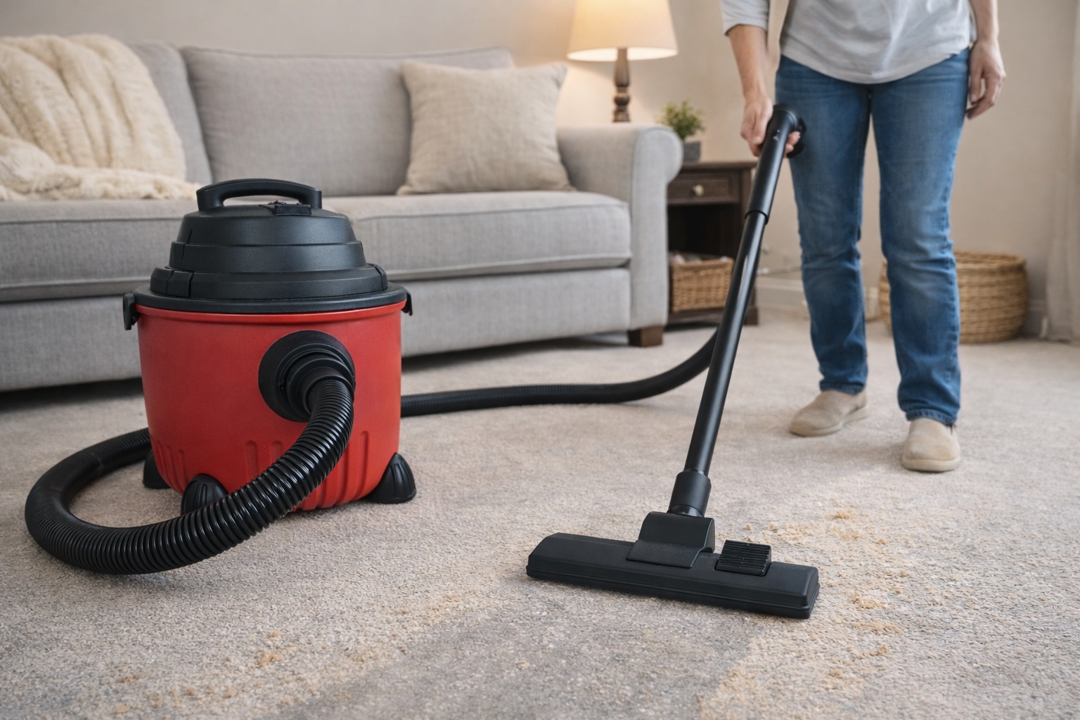 Household Wet and Dry Vacuum Cleaner for Carpet and Sofa Deep Cleaning