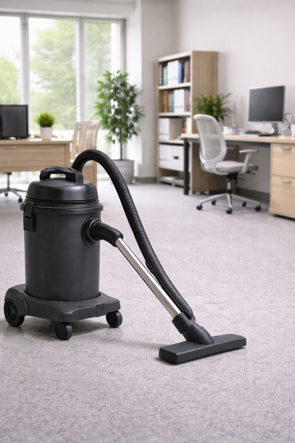 Quiet Office Wet & Dry Vacuum Cleaner – Professional Carpet and Hard Floor Cleaning