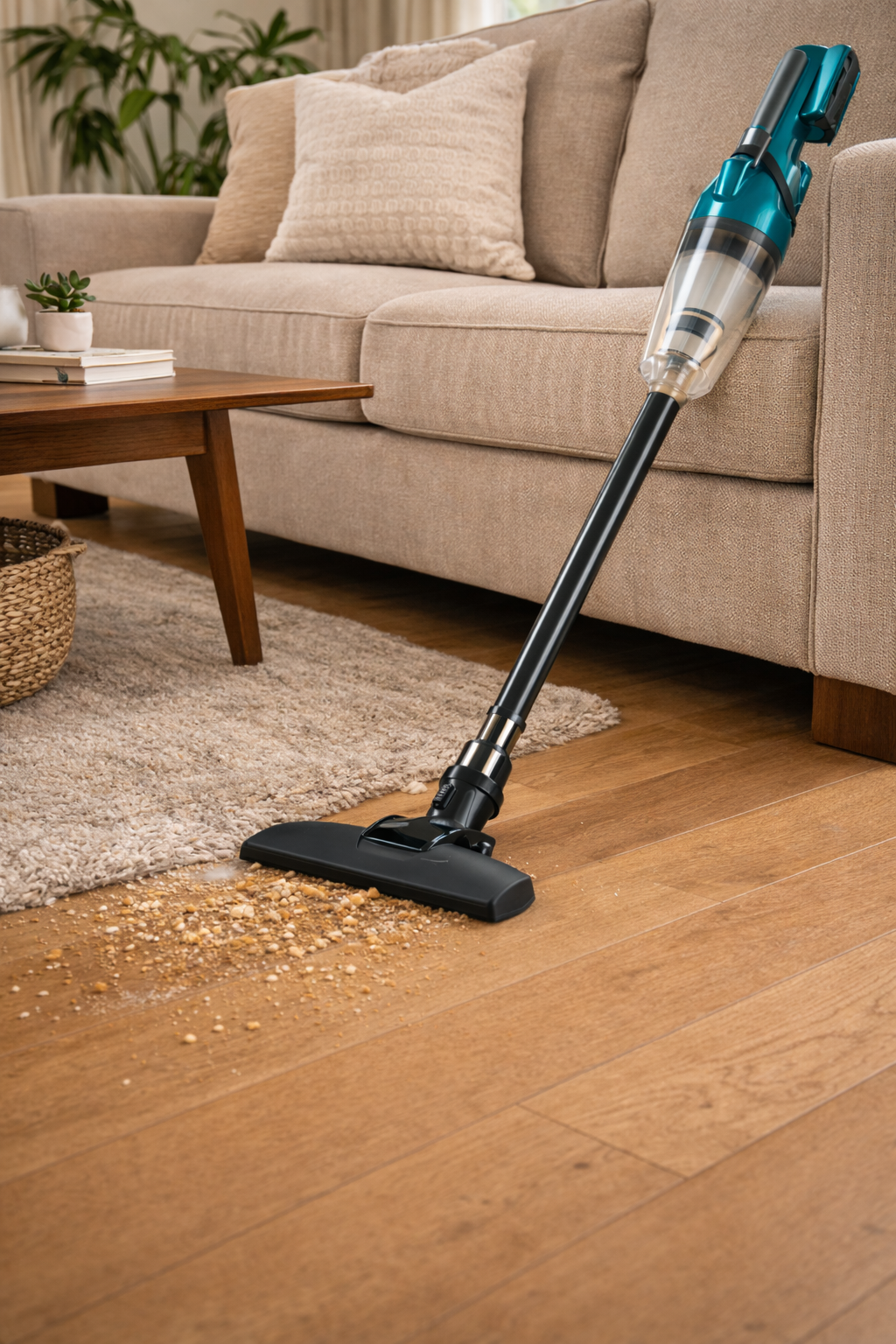 Cordless Stick Vacuum Cleaner for Sofa Edges and Hardwood Floors