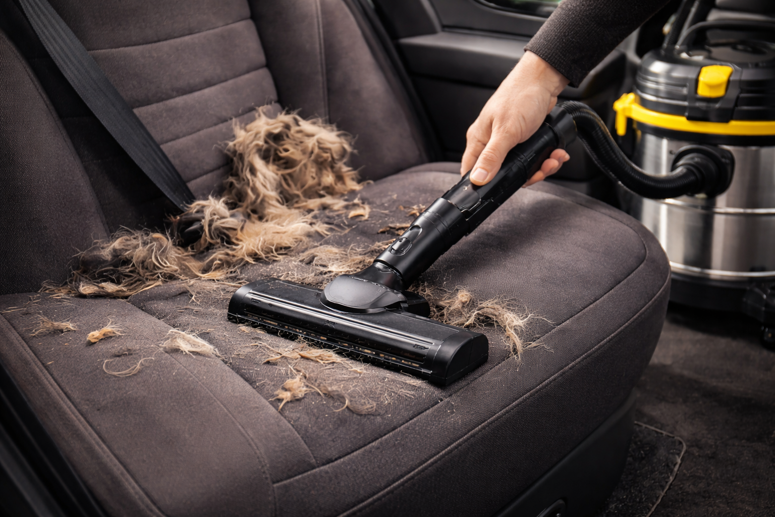 Automotive Wet Dry Vacuum Cleaner for Car Interior and Pet Hair Removal