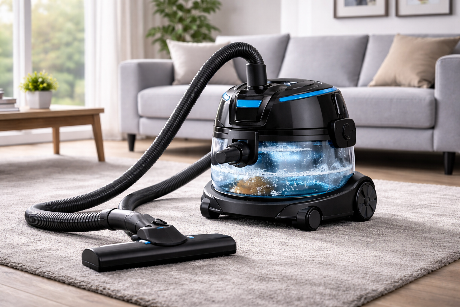 PureFlow Water Filtration Vacuum Cleaner | Ultra-Quiet Smart Home Cleaning System