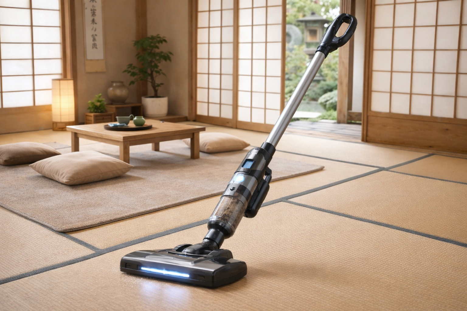 Cordless Quiet Vacuum for Tatami & Traditional Floors – Gentle, Lightweight & LED-Equipped