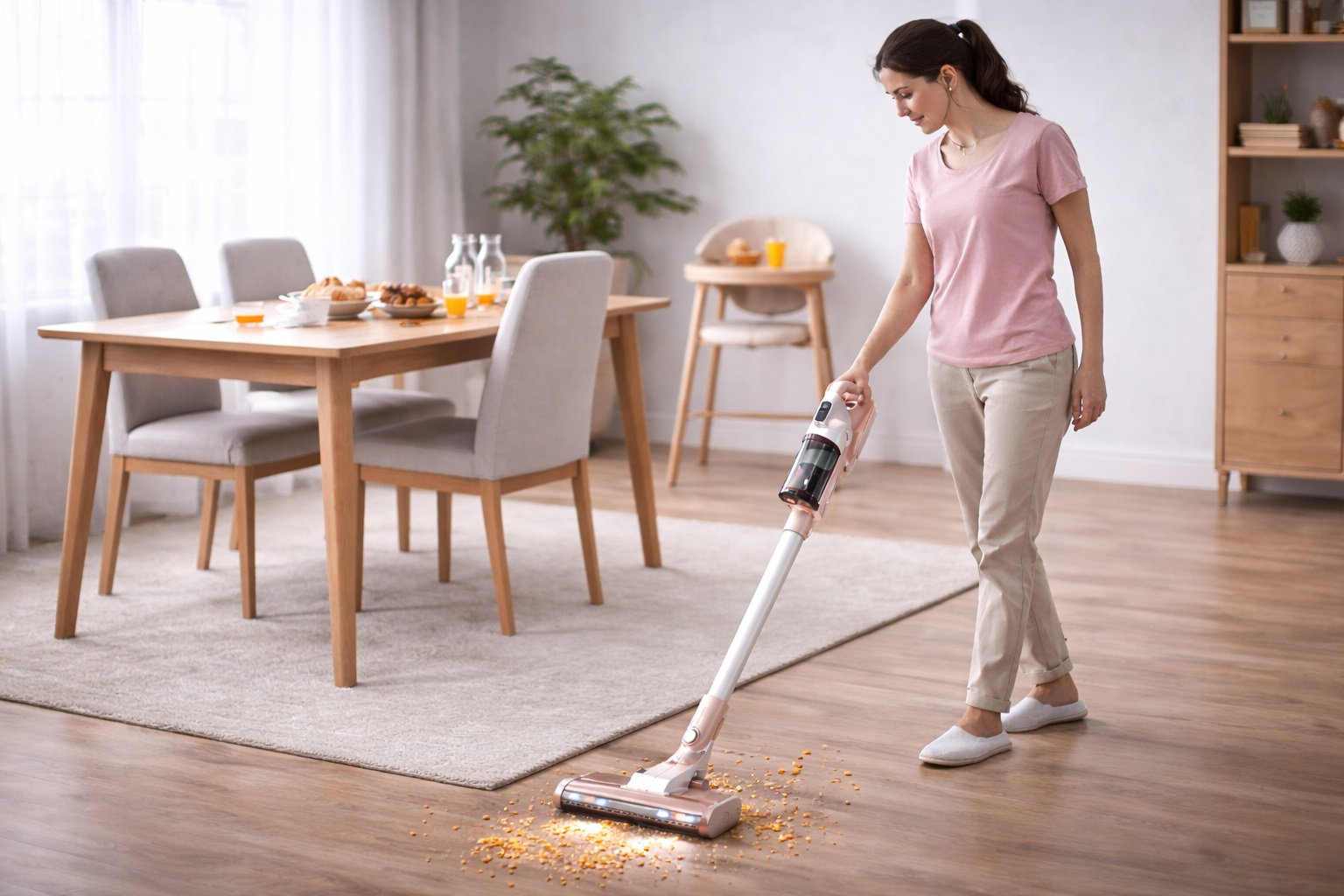 Cordless Vacuum for Kitchen & Dining Area – Quick Clean Solution for Crumbs & Hard Floors