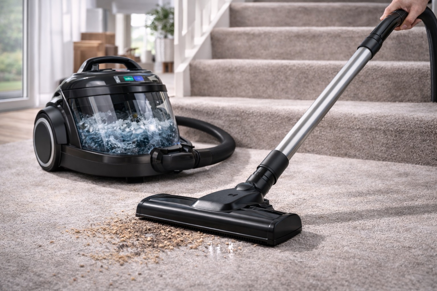 Dual-Surface Water Filter Vacuum for Kitchen and Dining Area Cleaning