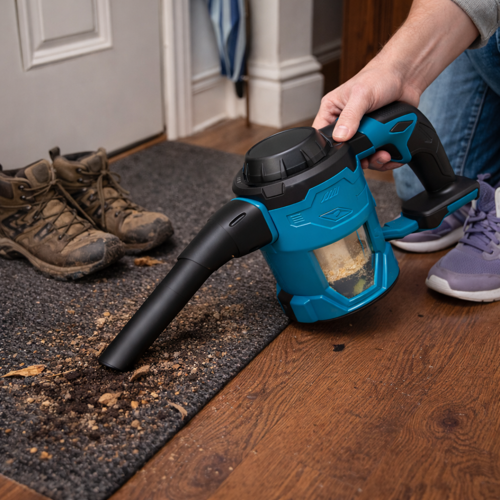 Cordless Entryway Vacuum – Handheld Mud & Dirt Spot Cleaner