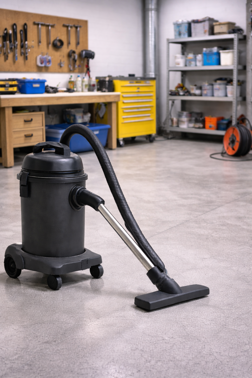 Auto Shop Wet & Dry Vacuum Cleaner – Heavy-Duty Vehicle Service Floor Cleaner