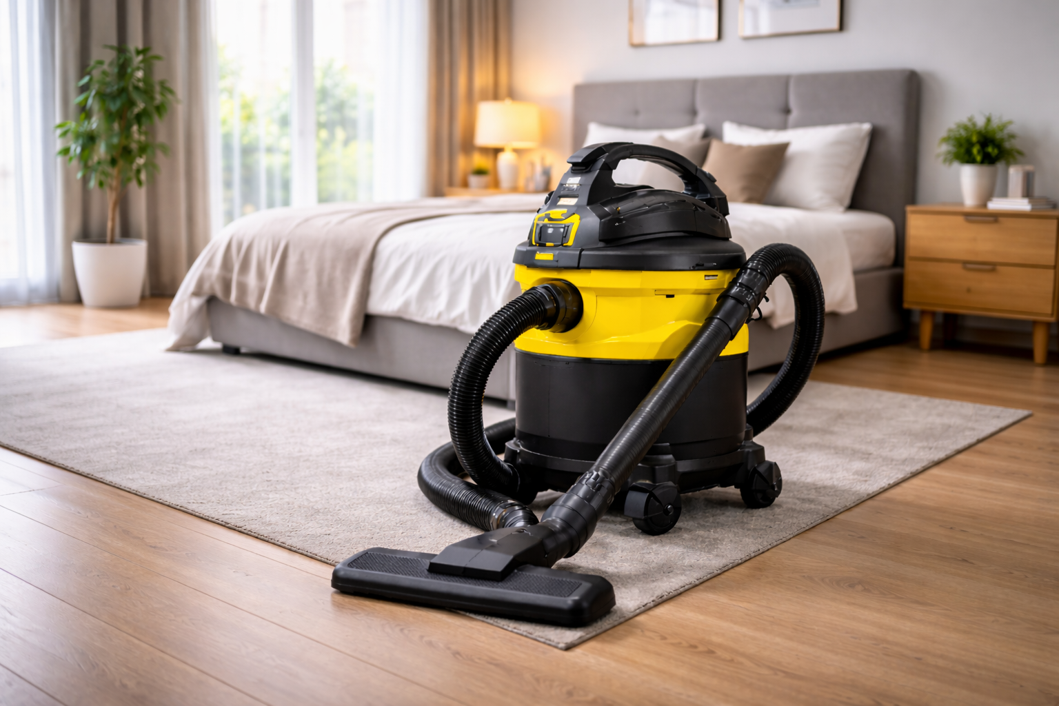 Powerful Quiet Home Wet & Dry Vacuum Cleaner – Large Capacity Vacuum for Carpet and Hardwood