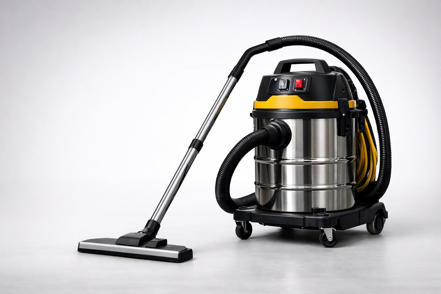 Stainless Steel Industrial Wet and Dry Vacuum Cleaner for Versatile Cleaning