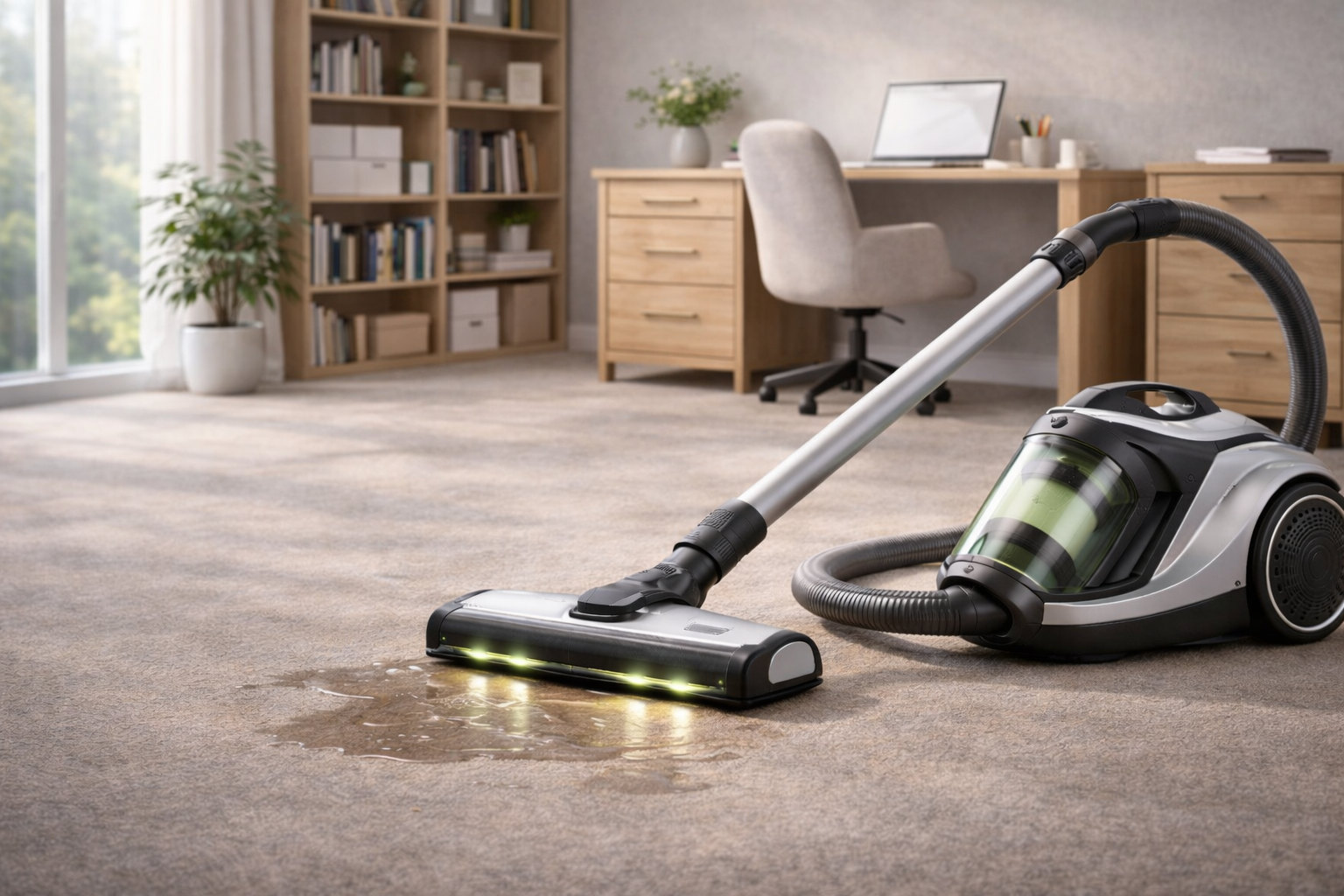 Child-Safe Wet & Dry Vacuum Cleaner for Kids’ Playroom – Quiet HEPA Suction with LED Brush