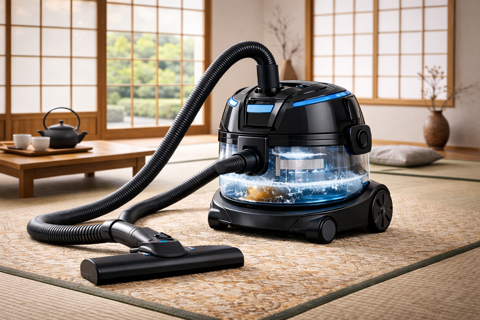 ZenClean Water Filtration Vacuum Cleaner | Quiet Japanese-Style Smart Cleaning System