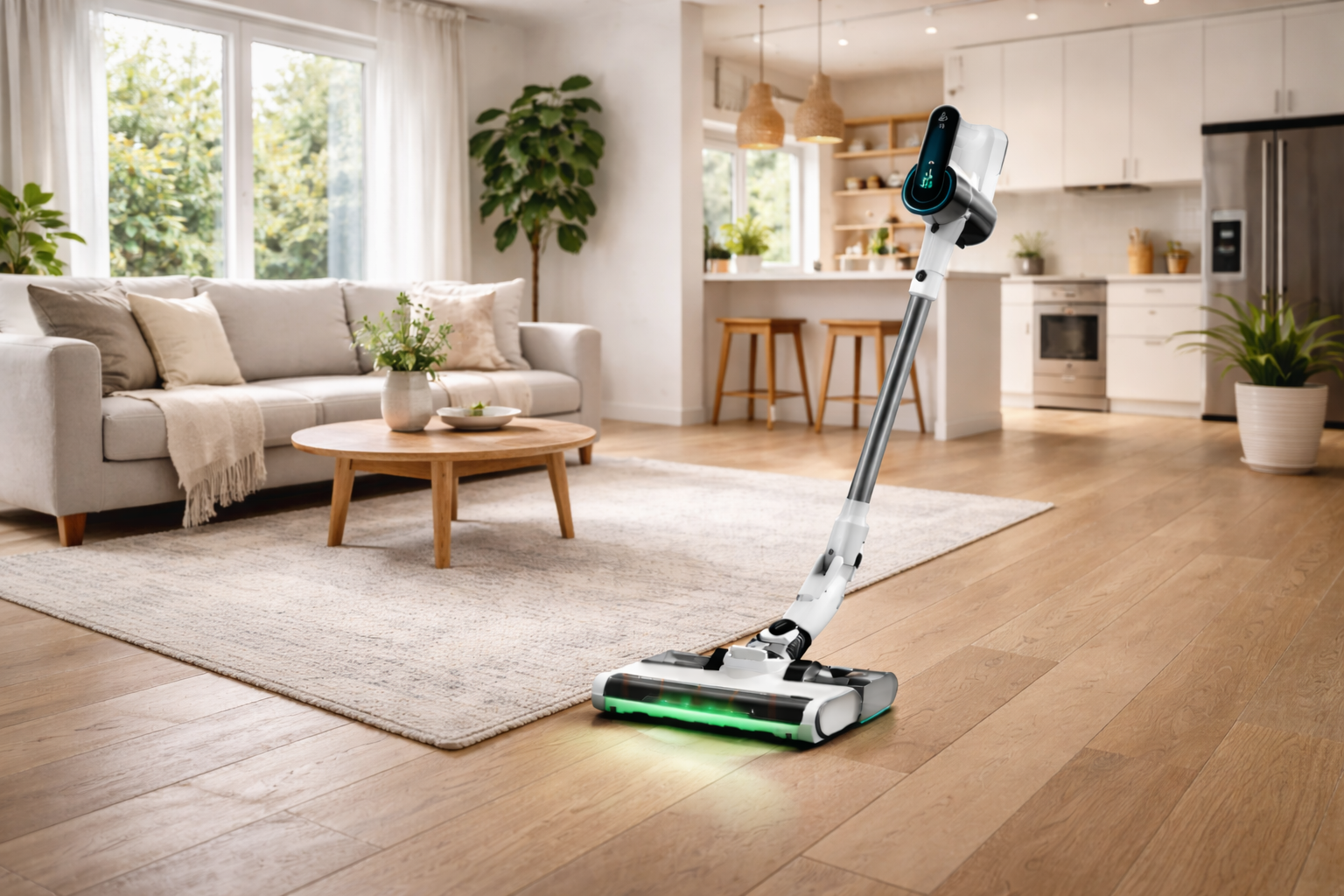 Advanced Cordless Vacuum Cleaner with Intelligent LED and HEPA System