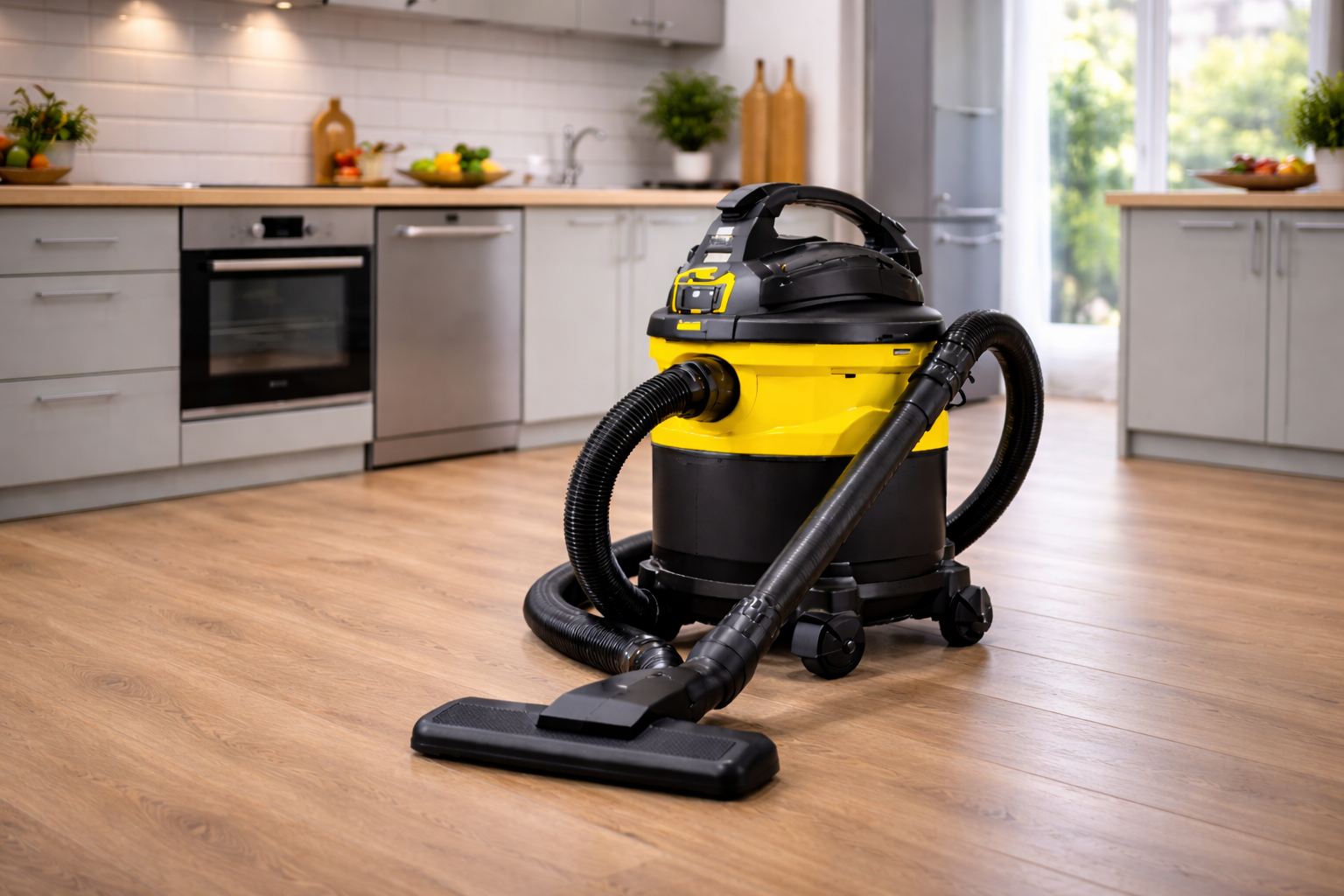 Kitchen Wet & Dry Vacuum Cleaner – Compact Oil Spill & Floor Cleaner for Home Use