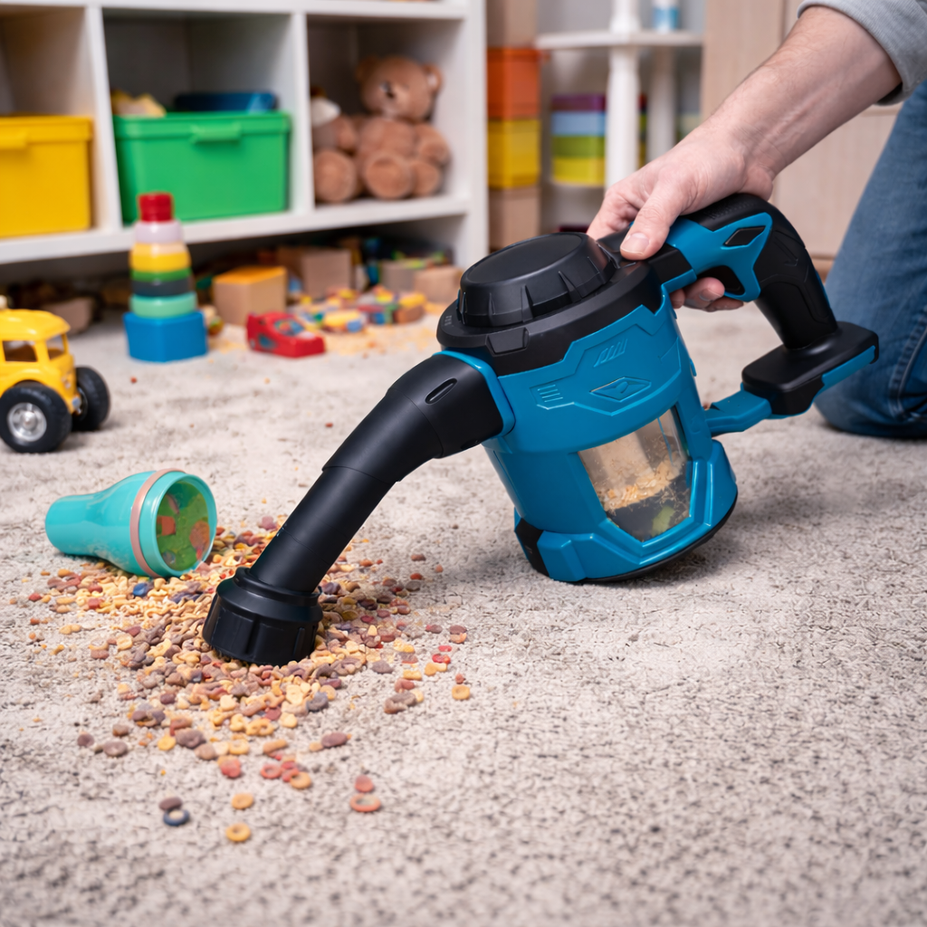 LX-HVC-SH800 Cordless Kids Room Vacuum – Handheld Snack & Toy Debris Cleaner