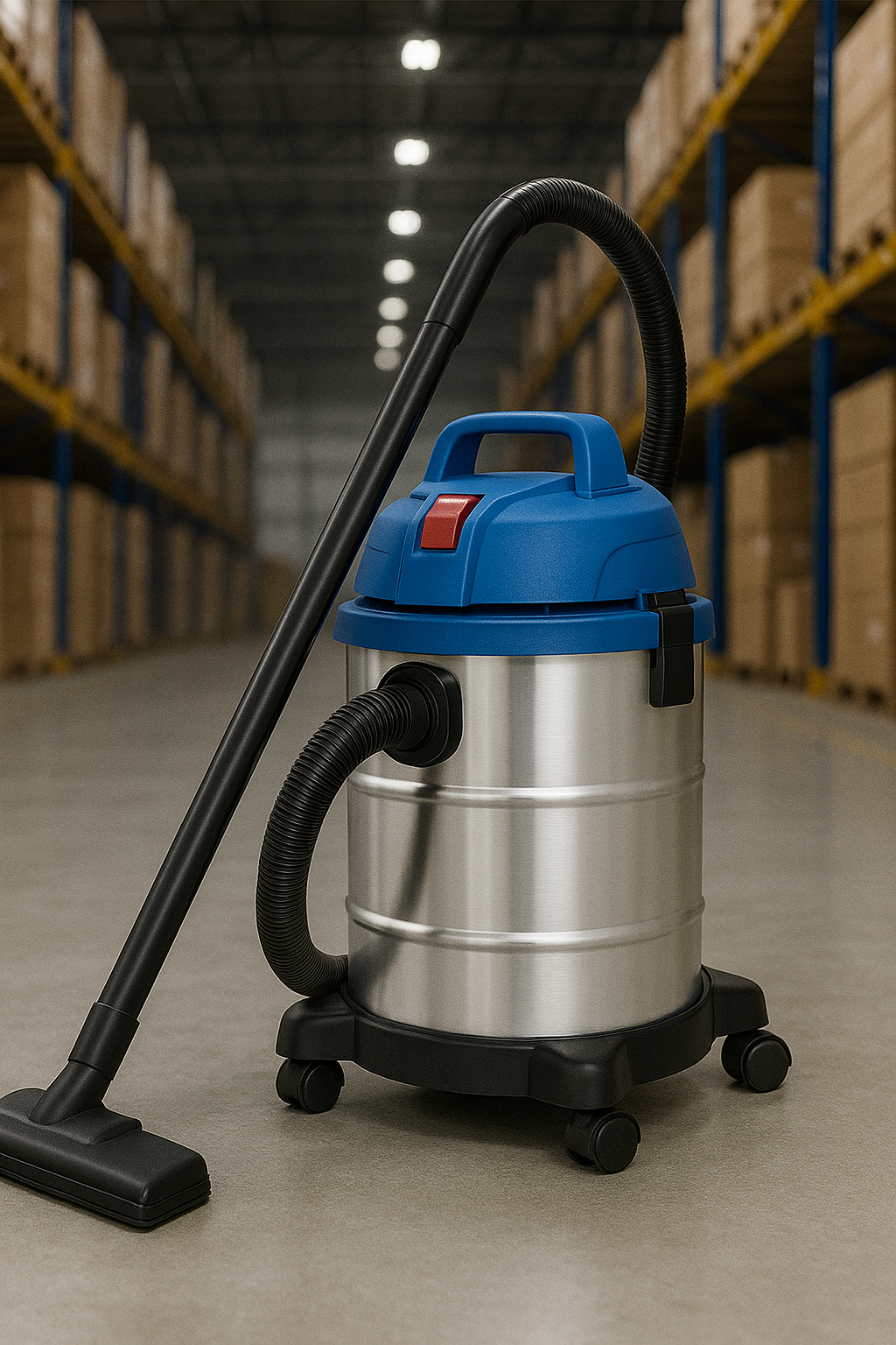 A10 Stainless Steel Wet Dry Vacuum Cleaner – High Suction, Quiet, Lightweight, and Durable