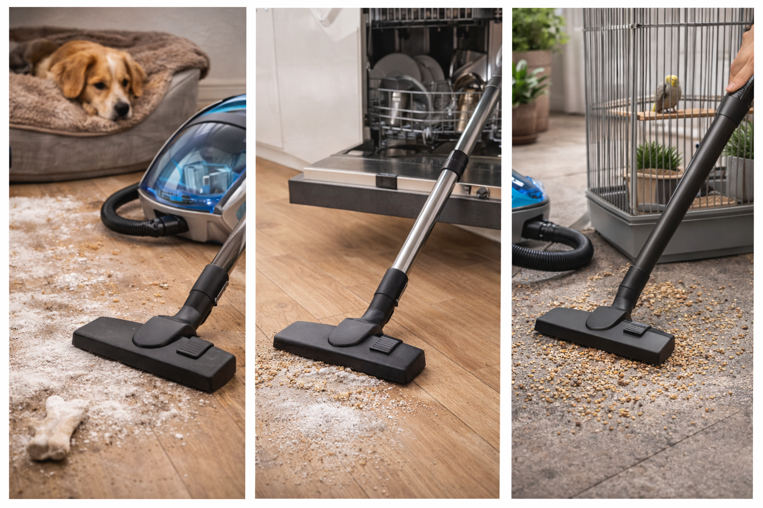 HEPA Pet & Kitchen Vacuum – Canister Vacuum for Hair, Kibble & Hard Floors