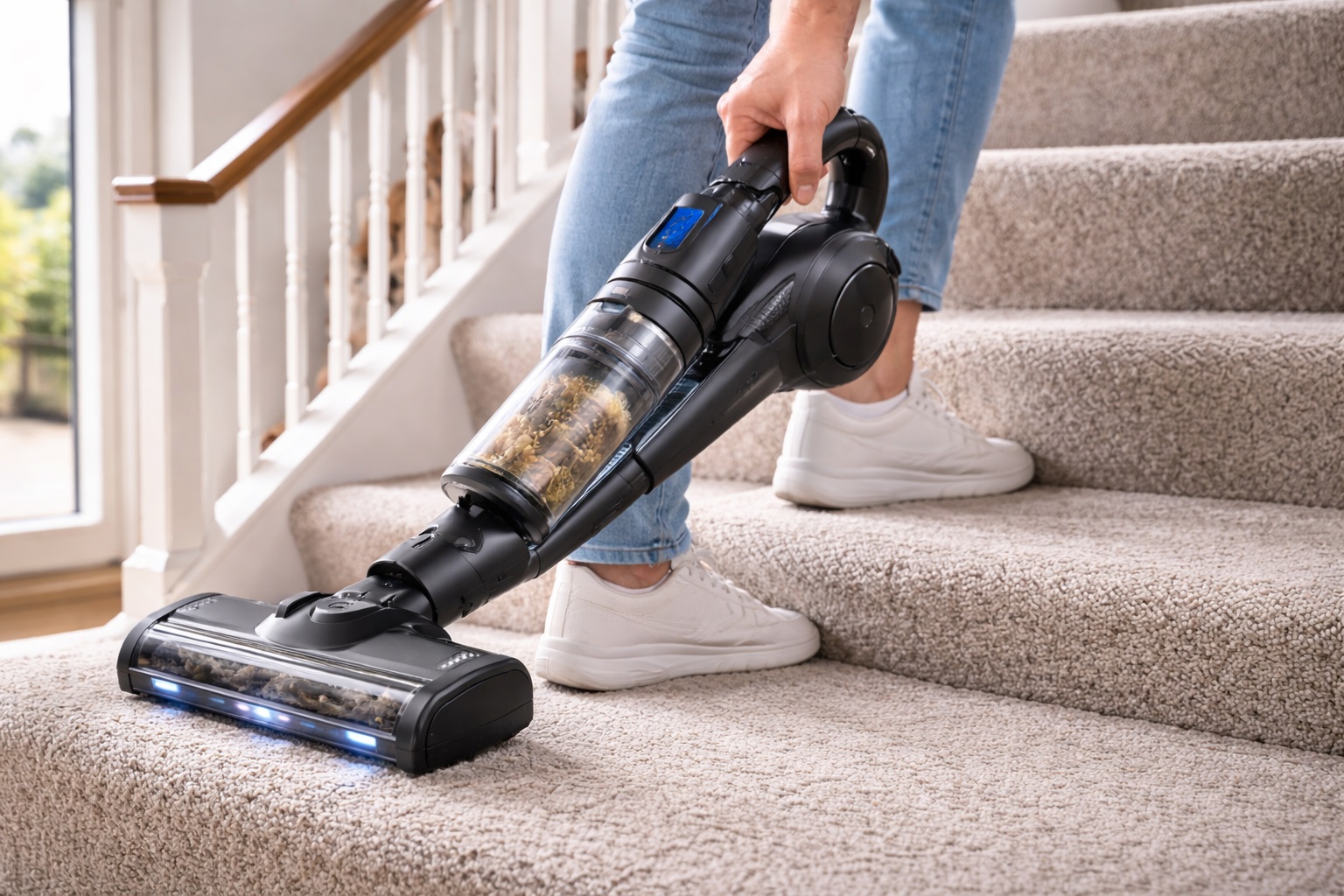Lightweight Cordless Stick Vacuum Cleaner for Stairs and Multi-Story Homes